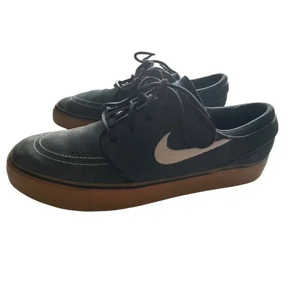 Nike SB Zoom Janoski OG+ Blue Suede Skate Shoes Gum Sole Size 9.5 - Picture 3 of 10
